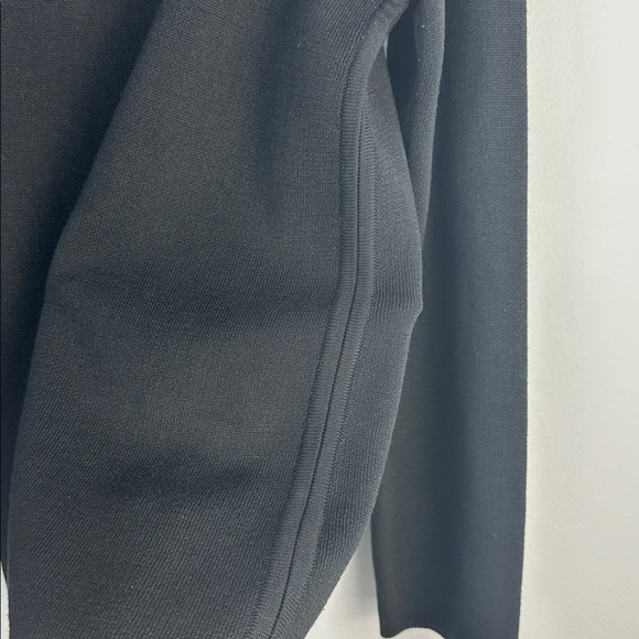 Eileen Fisher Reversible Silk Organic Cotton Funnel Neck Sweater Med Black Clay - Picture 10 of 16